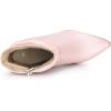 imageAllegra K Womens Slouched Pointed Toe Stiletto Heels Ankle BootBling Pink