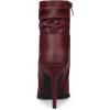 imageAllegra K Womens Slouched Pointed Toe Stiletto Heels Ankle BootBurgundy