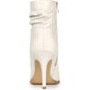 imageAllegra K Womens Slouched Pointed Toe Stiletto Heels Ankle BootCream