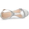 imageAllegra K Womens t Strap Embossed Kitten Heel SandalsSilver