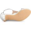 imageAllegra K Womens t Strap Embossed Kitten Heel SandalsSilver