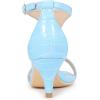 imageAllegra K Womens t Strap Embossed Kitten Heel SandalsSky Blue