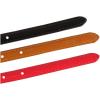 imageuxcell Lady Single Pin Buckle Skinny Patent PU Waist Belt Redblackcamel