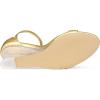 imageAllegra K Womens Clear Wedges Ankle Strap Transparent Wedge Heel SandalsGold