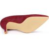 imageAllegra K Womens Pointed Toe Pull on Stiletto Heels PumpsBurgundy