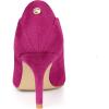 imageAllegra K Womens Pointed Toe Pull on Stiletto Heels PumpsHot Pink