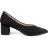 imageAllegra K Womens Pointy Toe Slipon Low Chunky Heels PumpsBlack