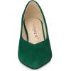 imageAllegra K Womens Pointy Toe Slipon Low Chunky Heels PumpsGreen