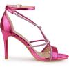 imageAllegra K Womens Rhinestone Knot Strap Stiletto Heels SandalsHot Pink