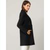 imageAllegra K Womens Winter Overcoat Notched Lapel Long Sleeve One Buttoned MidLength Long CoatBlack