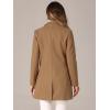 imageAllegra K Womens Winter Overcoat Notched Lapel Long Sleeve One Buttoned MidLength Long CoatCamel