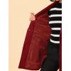 imageAllegra K Womens Winter Overcoat Notched Lapel Long Sleeve One Buttoned MidLength Long CoatDark Red