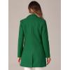 imageAllegra K Womens Winter Overcoat Notched Lapel Long Sleeve One Buttoned MidLength Long CoatGreen