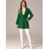 imageAllegra K Womens Winter Overcoat Notched Lapel Long Sleeve One Buttoned MidLength Long CoatGreen