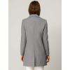 imageAllegra K Womens Winter Overcoat Notched Lapel Long Sleeve One Buttoned MidLength Long CoatGrey