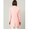 imageAllegra K Womens Winter Overcoat Notched Lapel Long Sleeve One Buttoned MidLength Long CoatPink