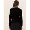 imageAllegra K Womens Work Office Winter Coat Turndown Collar Single Breasted Outerwear PeacoatBlack