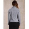 imageAllegra K Womens Work Office Winter Coat Turndown Collar Single Breasted Outerwear PeacoatGreys