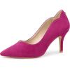 imageAllegra K Womens Pointed Toe Pull on Stiletto Heels PumpsHot Pink