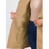 imageAllegra K Womens Classic Stand Collar Long Sleeve Winter Belted Long CoatKhaki