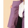 imageAllegra K Womens Classic Stand Collar Long Sleeve Winter Belted Long CoatLight Purple