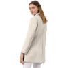 imageAllegra K Womens Peter Pan Collar Double Breasted Winter Long Trench Pea CoatBeige