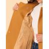 imageAllegra K Womens Peter Pan Collar Double Breasted Winter Long Trench Pea CoatDark Khaki