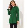 imageAllegra K Womens Peter Pan Collar Double Breasted Winter Long Trench Pea CoatGrass Green