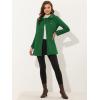 imageAllegra K Womens Peter Pan Collar Double Breasted Winter Long Trench Pea CoatGrass Green