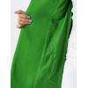 imageAllegra K Womens Peter Pan Collar Double Breasted Winter Long Trench Pea CoatGreen