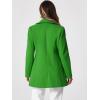 imageAllegra K Womens Peter Pan Collar Double Breasted Winter Long Trench Pea CoatGreen