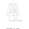 imageAllegra K Womens Stand Collar Double Breasted Slant Pockets Trendy Outwear Winter CoatBlack