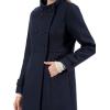 imageAllegra K Womens Stand Collar Double Breasted Slant Pockets Trendy Outwear Winter CoatBlue