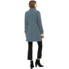 imageAllegra K Womens Stand Collar Double Breasted Slant Pockets Trendy Outwear Winter CoatOxford Blue