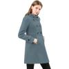 imageAllegra K Womens Stand Collar Double Breasted Slant Pockets Trendy Outwear Winter CoatOxford Blue