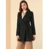 imageAllegra K Womens Winter Shawl Collar Long Sleeve Tie Belt Wrap Coats with PocketsBlack