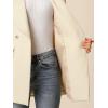 imageAllegra K Womens Winter Shawl Collar Long Sleeve Tie Belt Wrap Coats with PocketsCream White