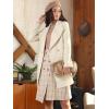 imageAllegra K Womens Winter Shawl Collar Long Sleeve Tie Belt Wrap Coats with PocketsCream White