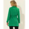 imageAllegra K Womens Winter Shawl Collar Long Sleeve Tie Belt Wrap Coats with PocketsEmerald Green