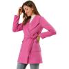 imageAllegra K Womens Winter Shawl Collar Long Sleeve Tie Belt Wrap Coats with PocketsFuchsia