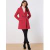 imageAllegra K Womens Winter Shawl Collar Long Sleeve Tie Belt Wrap Coats with PocketsRed