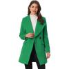 imageAllegra K Womens Winter Shawl Collar Long Sleeve Tie Belt Wrap Coats with PocketsEmerald Green