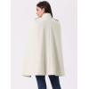 imageAllegra K Cape Coats for Womens Winter Slit Sleeve Double Breasted Cloak CoatBeige