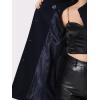 imageAllegra K Cape Coats for Womens Winter Slit Sleeve Double Breasted Cloak CoatDark Blue