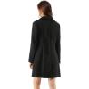 imageAllegra K Womens 2024 Pea Coat Single Breasted Long Winter Coats for WomenBlacks