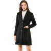 imageAllegra K Womens 2024 Pea Coat Single Breasted Long Winter Coats for WomenBlacks