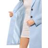 imageAllegra K Womens 2024 Pea Coat Single Breasted Long Winter Coats for WomenBlue