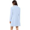 imageAllegra K Womens 2024 Pea Coat Single Breasted Long Winter Coats for WomenBlue