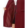 imageAllegra K Womens 2024 Pea Coat Single Breasted Long Winter Coats for WomenBurgundy