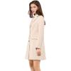 imageAllegra K Womens 2024 Pea Coat Single Breasted Long Winter Coats for WomenCream White